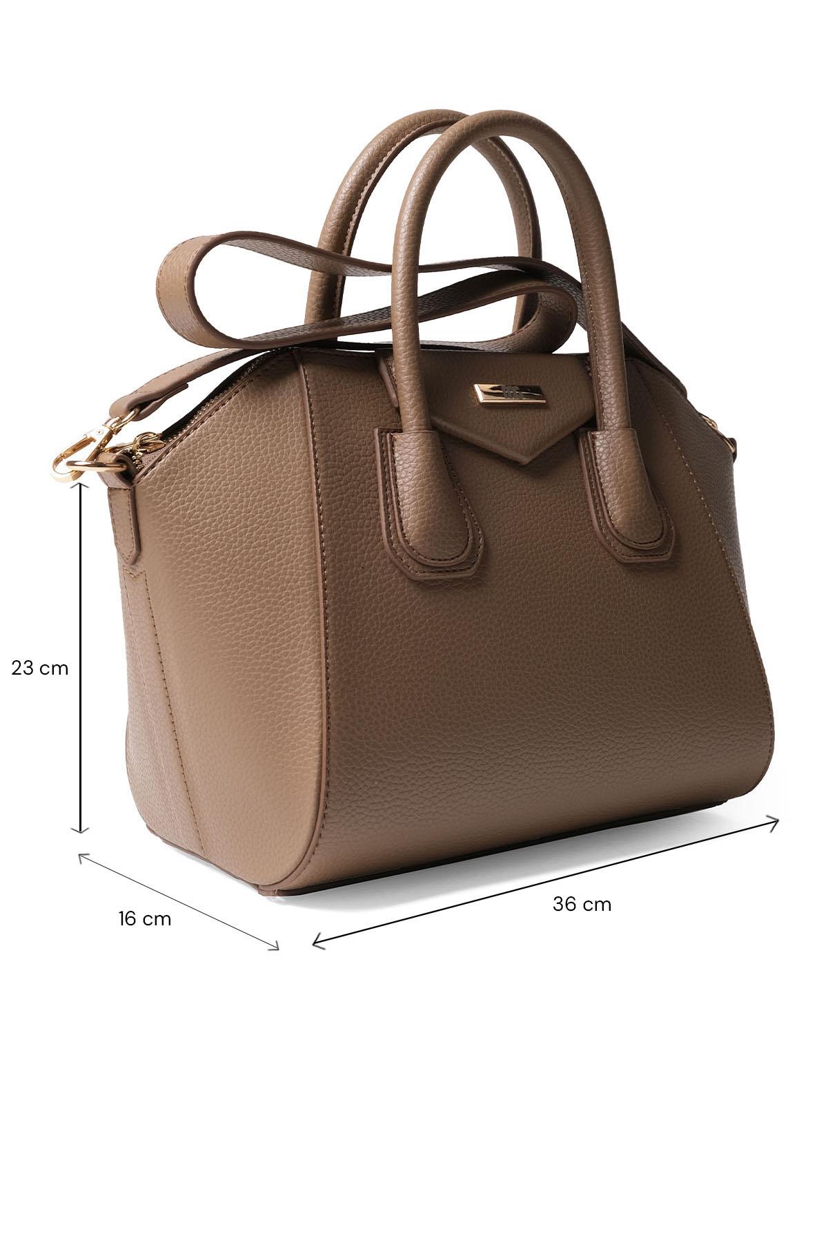 Vizon Renk El Ve Omuz Çantası