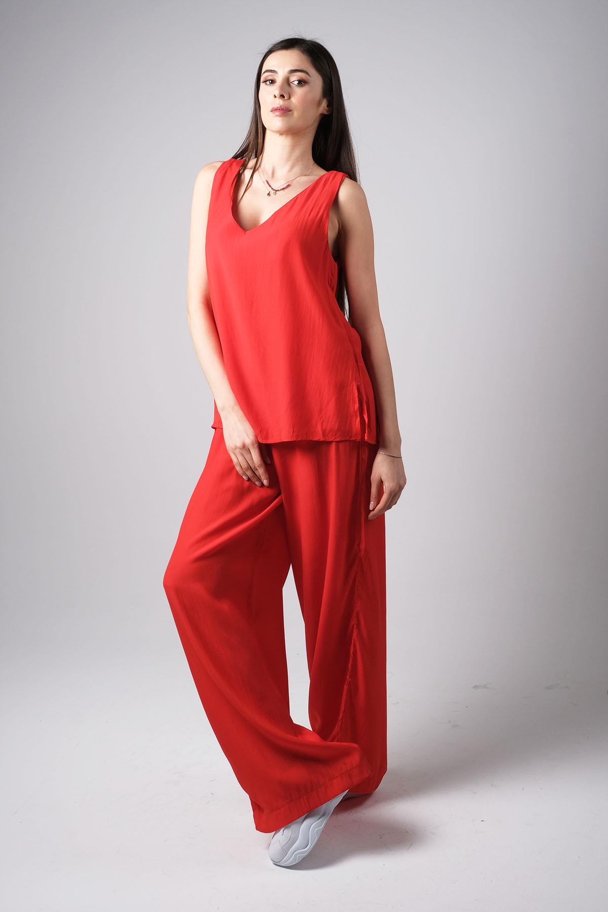 MIOROPA Nar Çiçeği V Yaka Salaş 2li Takım 