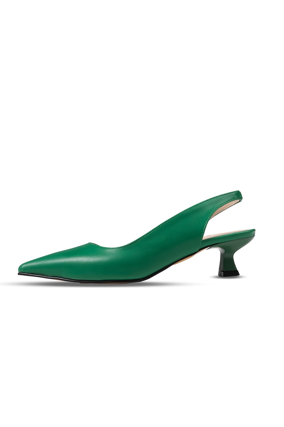 Mitzie Yeşil Renk Kısa Topuklu Ayakkabı
