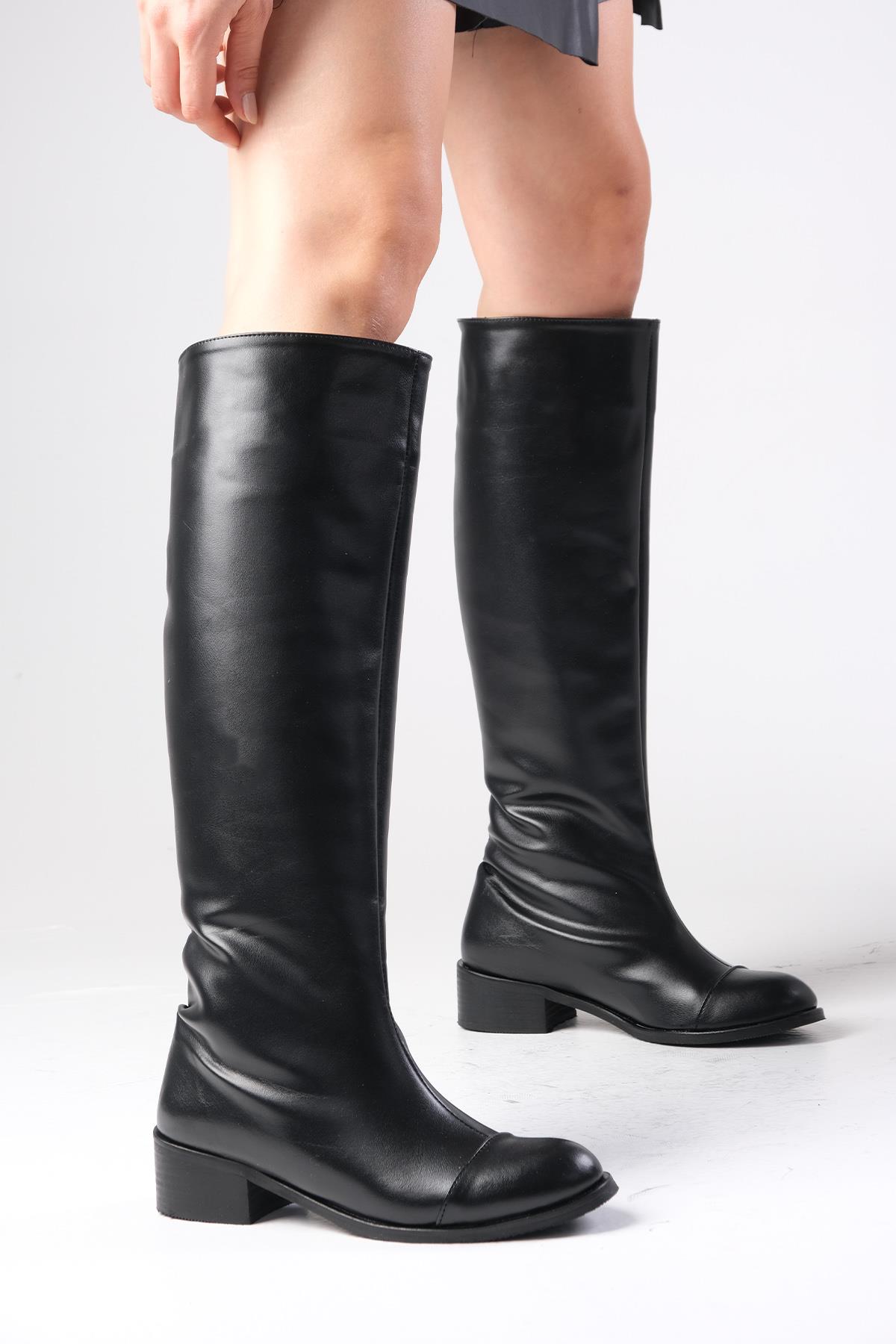 Parley Siyah Renk Fermuarsız Çizme