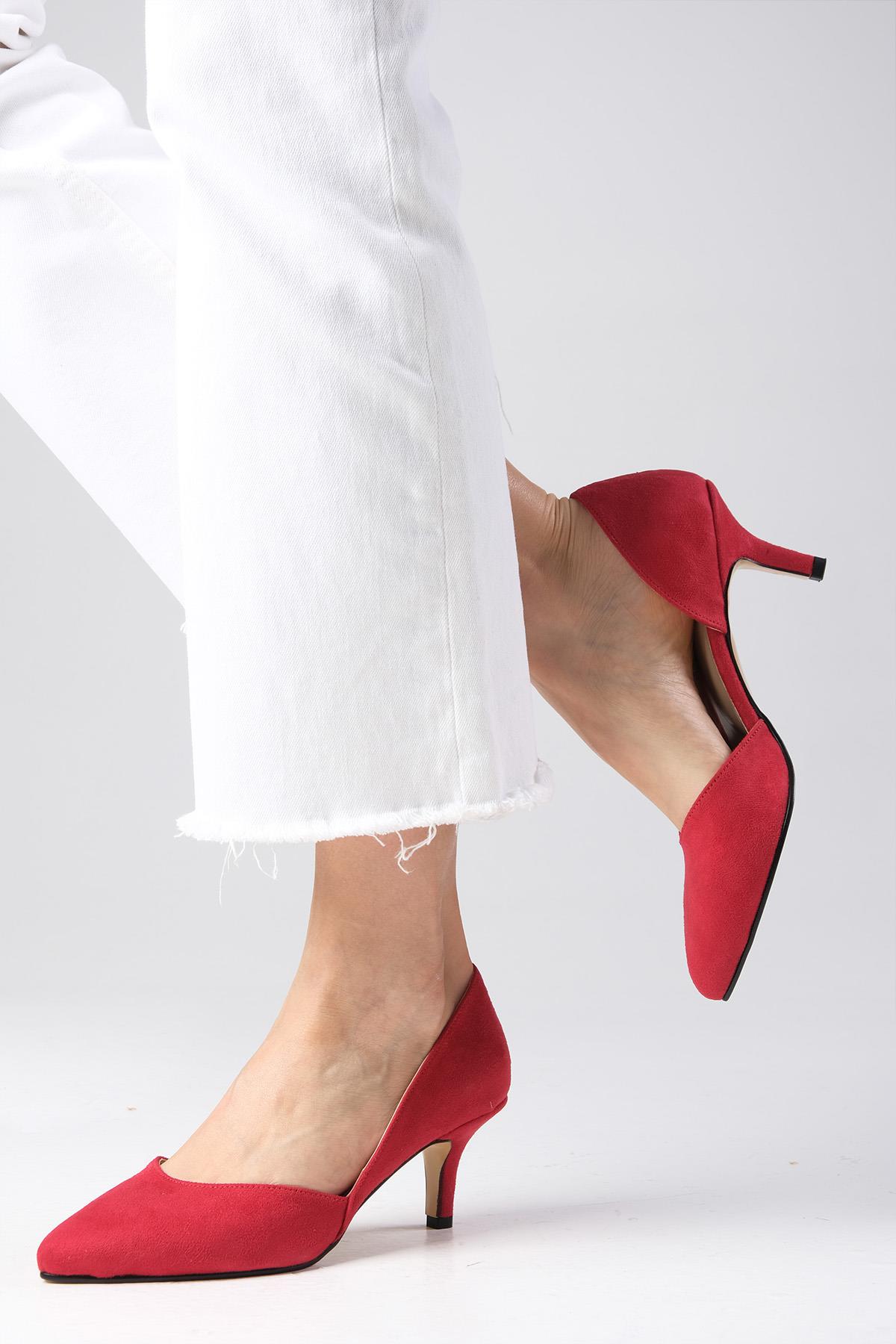 Rene Kırmızı Topuklu Ayakkabı