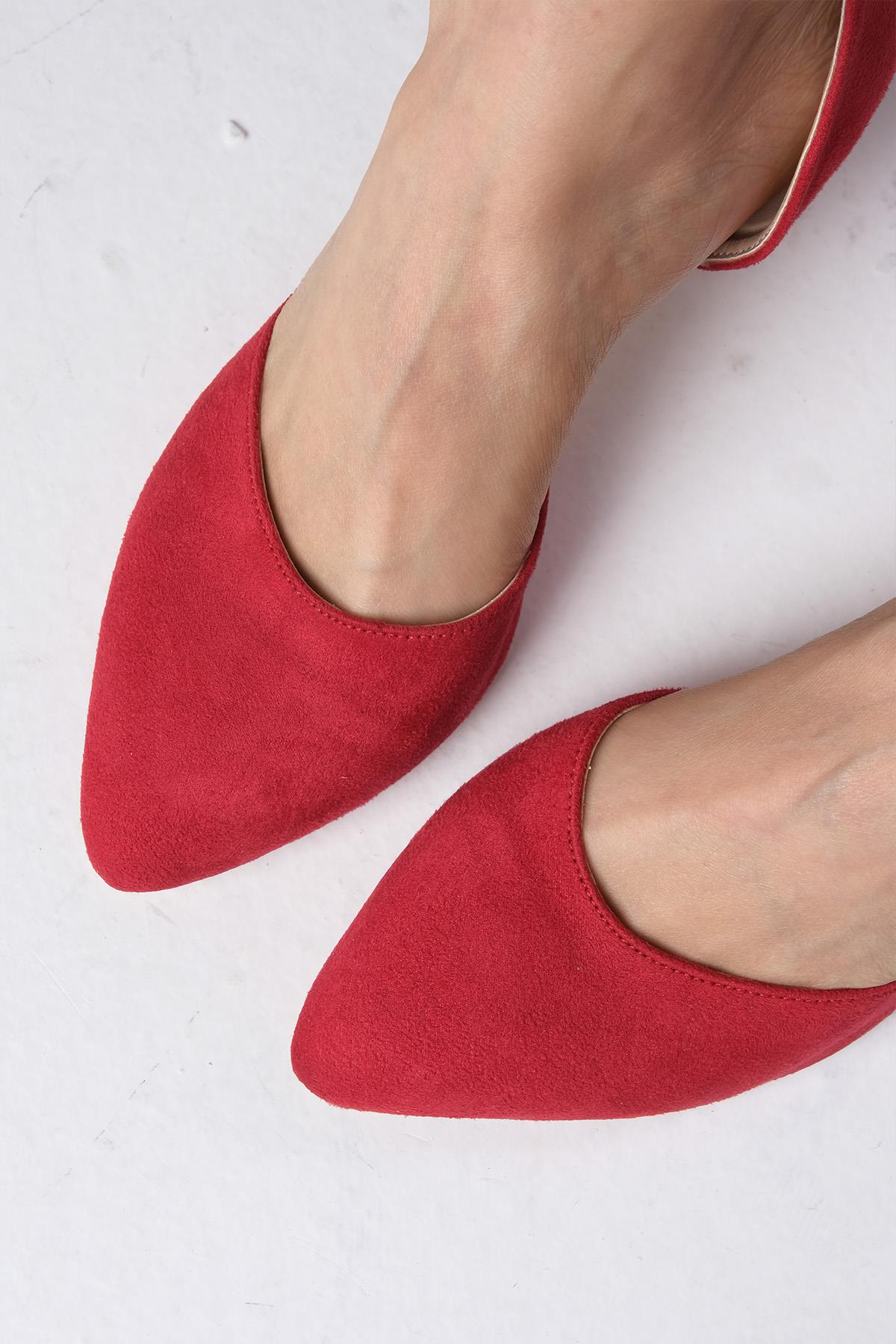 Rene Kırmızı Topuklu Ayakkabı