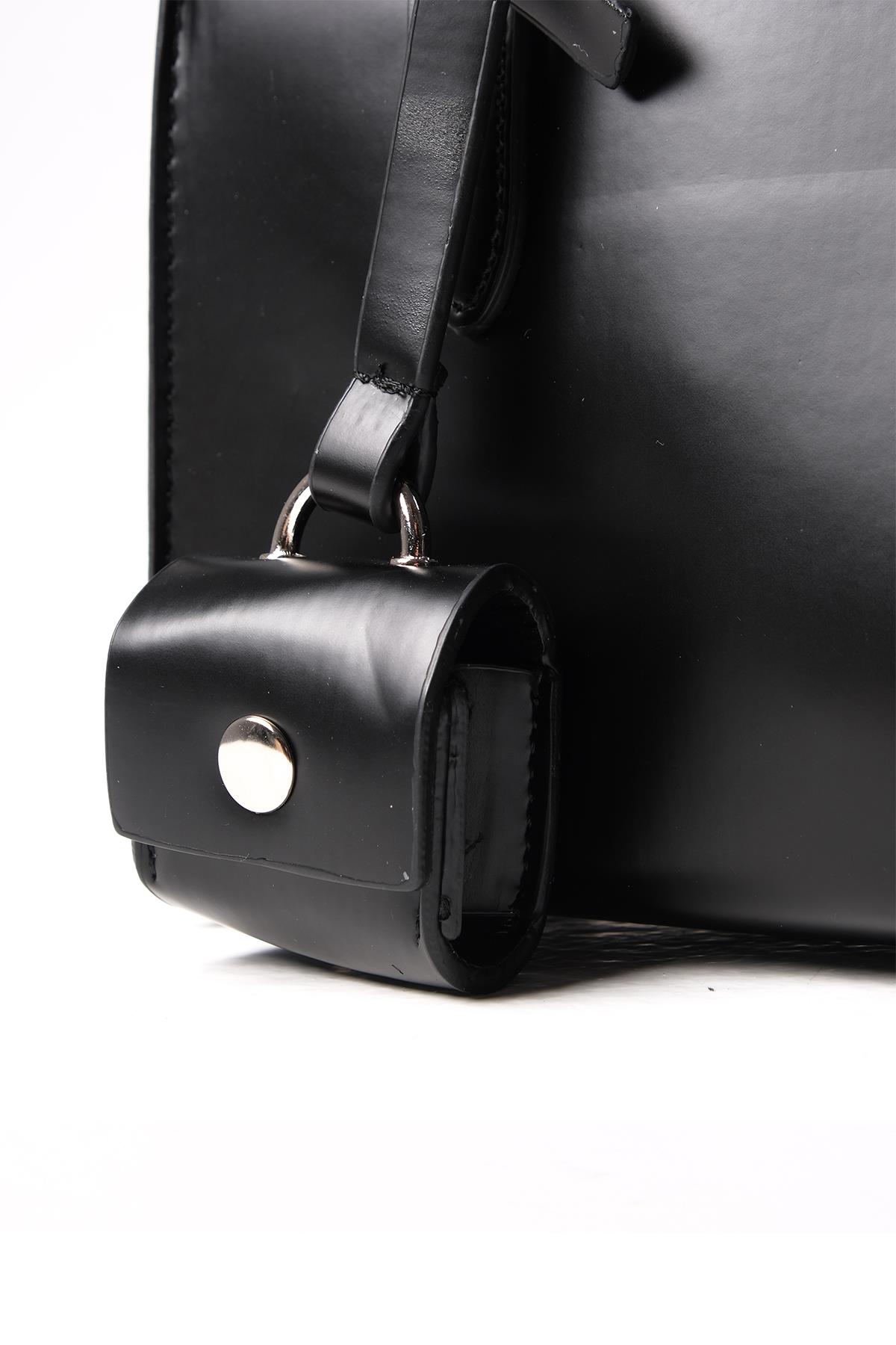 Siyah Renk Küçük Boy El Ve Omuz Çantası