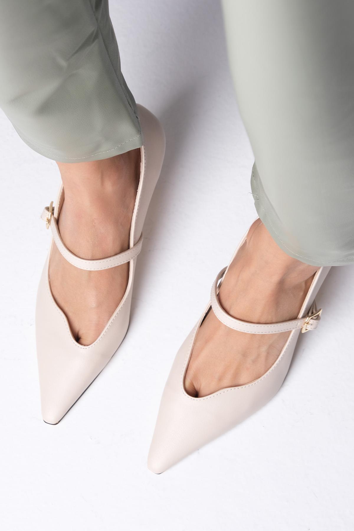 Solene Beige Heels