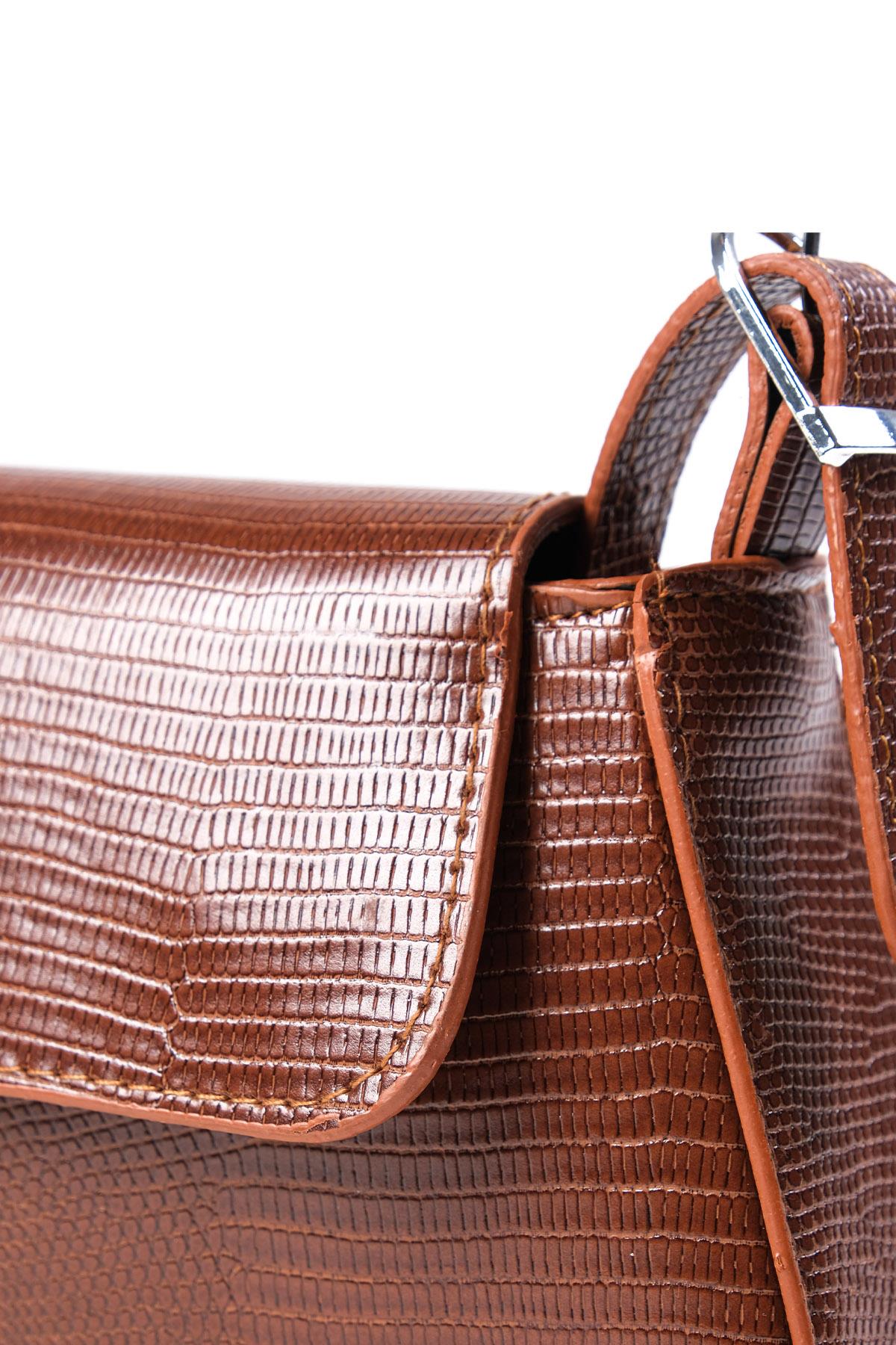 Taba Renk Küçük Boy El ve Omuz Çantası