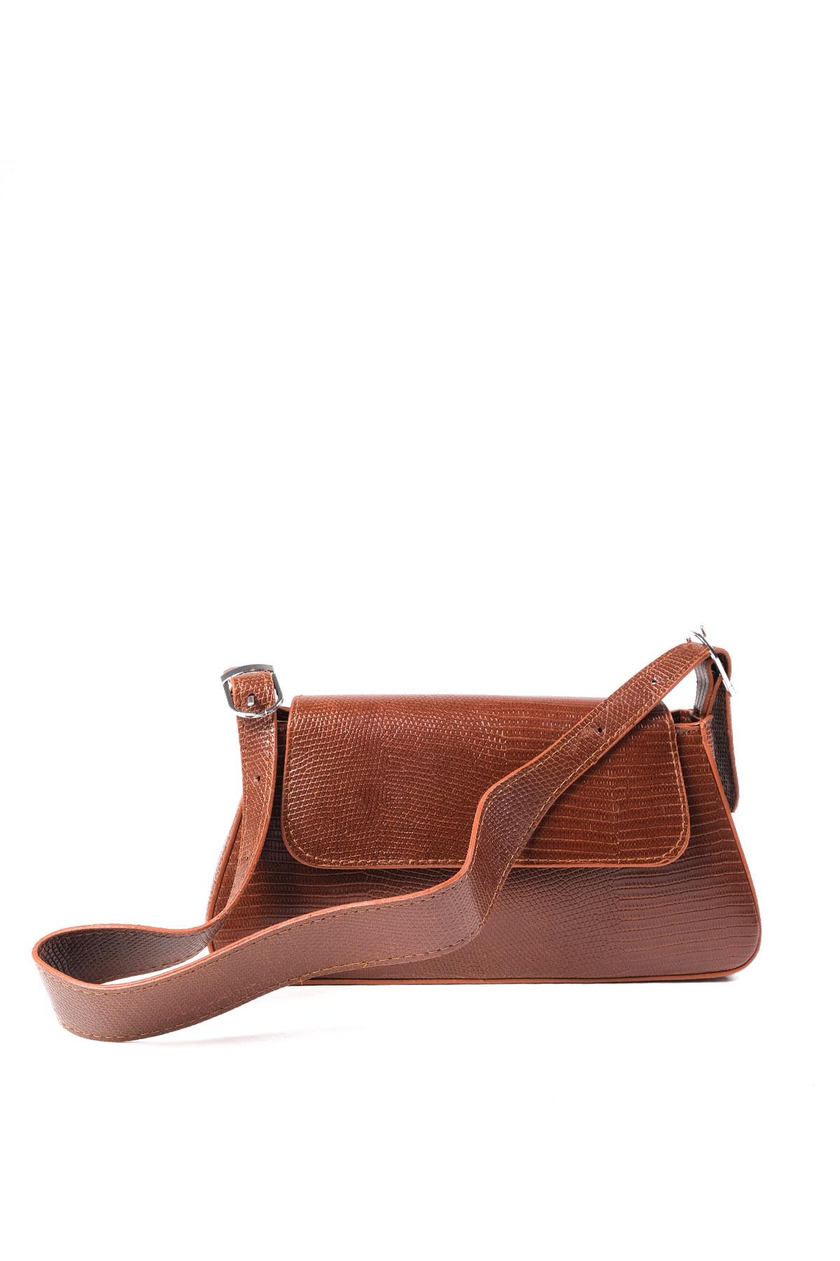 Taba Renk Küçük Boy El ve Omuz Çantası