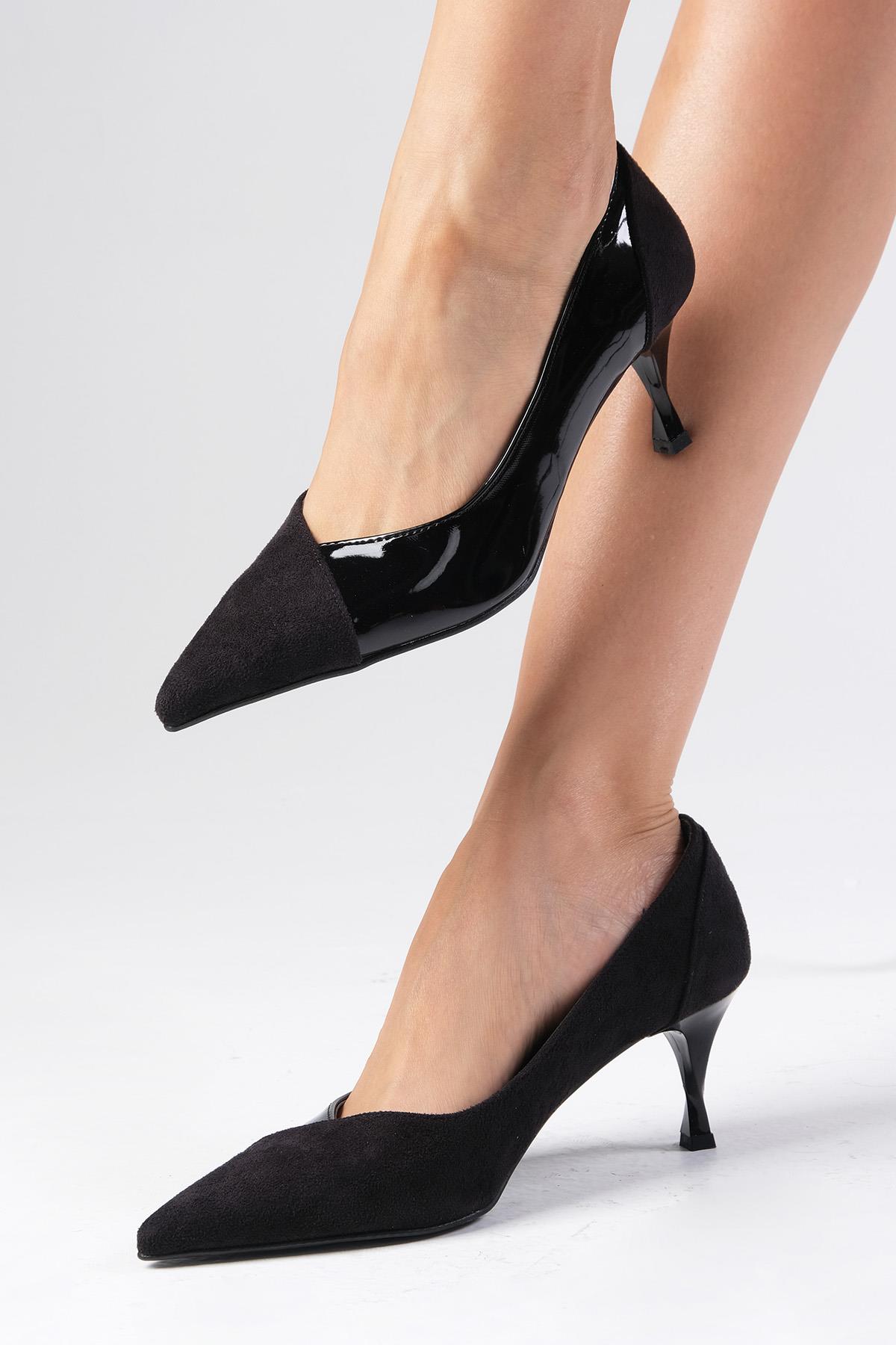 Wendy Siyah Renk Topuklu Ayakkabı