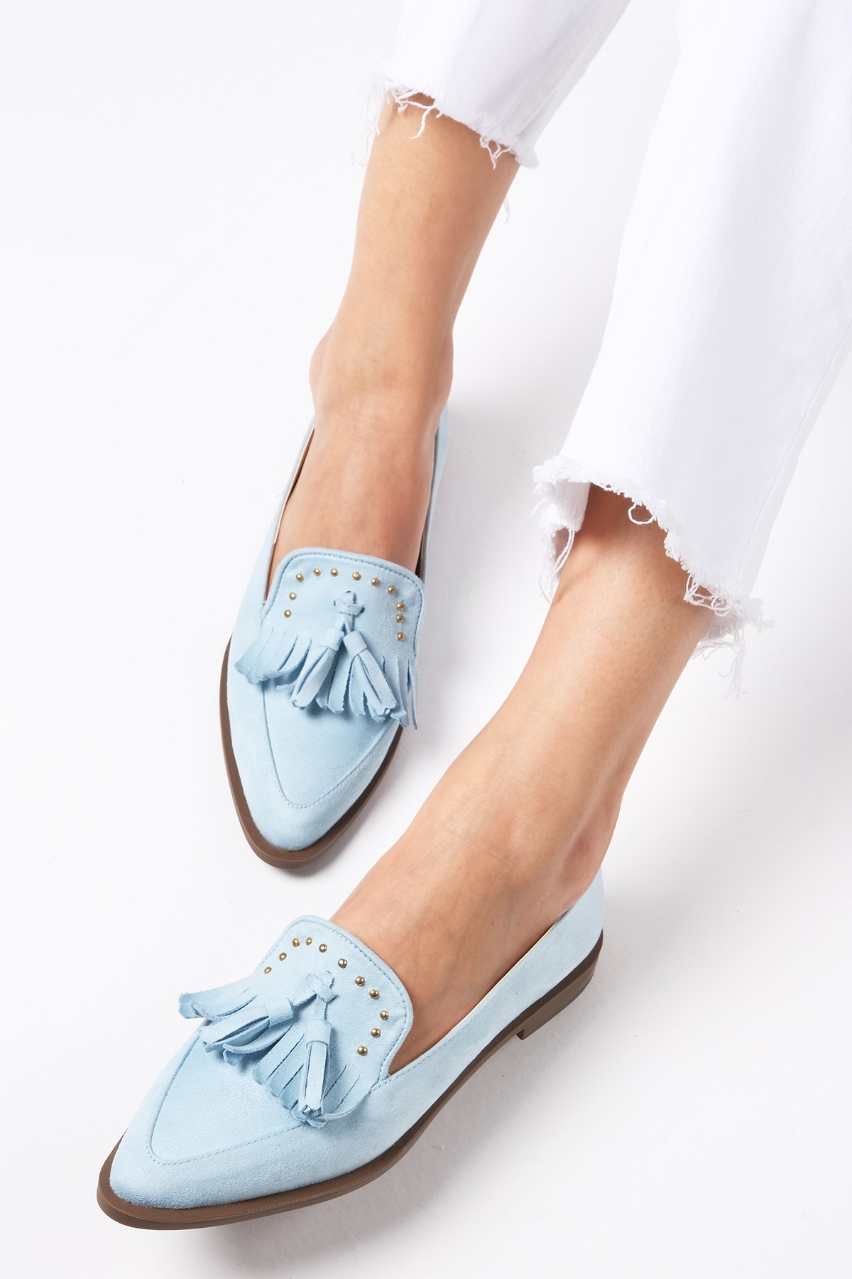 Mio Gusto Mavi Renk Günlük Loafer Ayakkabı