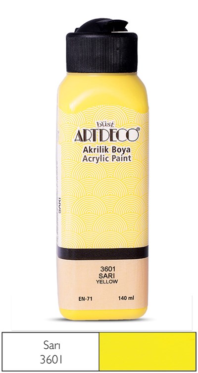 Artdeco Akrilik Boya 140 ml 3601 Sarı