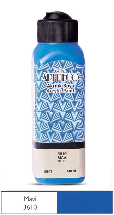 Artdeco Akrilik Boya 140 ml 3610 Mavi