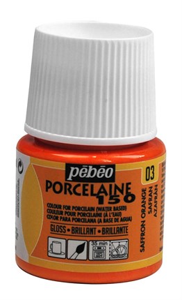 Pebeo Porcelaine 150 Fırınlanabilir Porselen Boyası 45 ml Saffron Orange