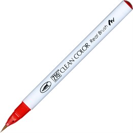Zig Clean Color Real Brush Fırça Uçlu Marker Kalem 022 Carmine Red