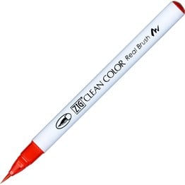 Zig Clean Color Real Brush Fırça Uçlu Marker Kalem 020 Red