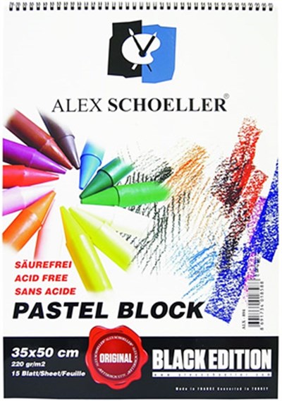 Alex Schoeller Resim Blok 35x50 220 Gr Pastel 15'li