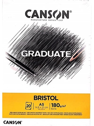 Canson Graduate Bristol A5 180G 20 Sayfa
