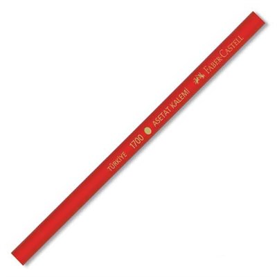 Faber Castell Asetat Kalemi Kırmızı 1700