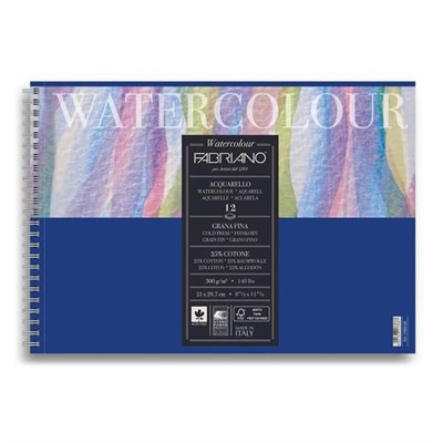 Fabriano Watercolor Aquarelle Suluboya Blok Spiralli 300Gr. 21x30cm 12 Yaprak