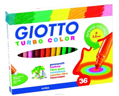 Giotto Turbo Color Keçeli Kalem 36lı