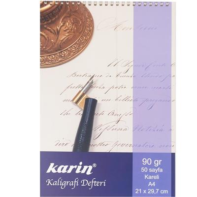 Karin Kaligrafi Defteri Kareli A4 90 gr 50 yp.