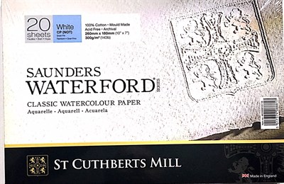Saunders Waterford Suluboya Blok White Cp 26x18cm 300gr 20syf