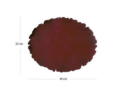 Illumination and Miniature Paper Claret Red, Pudding  Sized Oval 32-40 cm