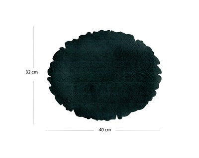 Illumination and Miniature Paper Dark Green, Pudding  Sized Oval 32-40 cm
