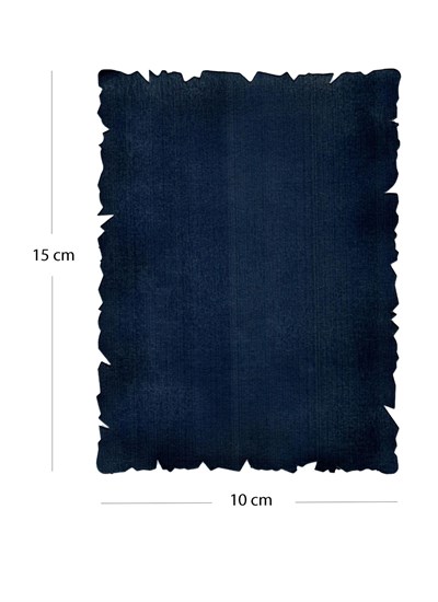 Illumination and Miniature Paper Dark Blue, Pudding  Sized Rectangle 15-10 cm