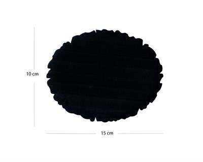 Tezhip ve Minyatür Kağıdı Siyah, Muhallebi (Nişasta) Aharlı Oval 10-15 cm