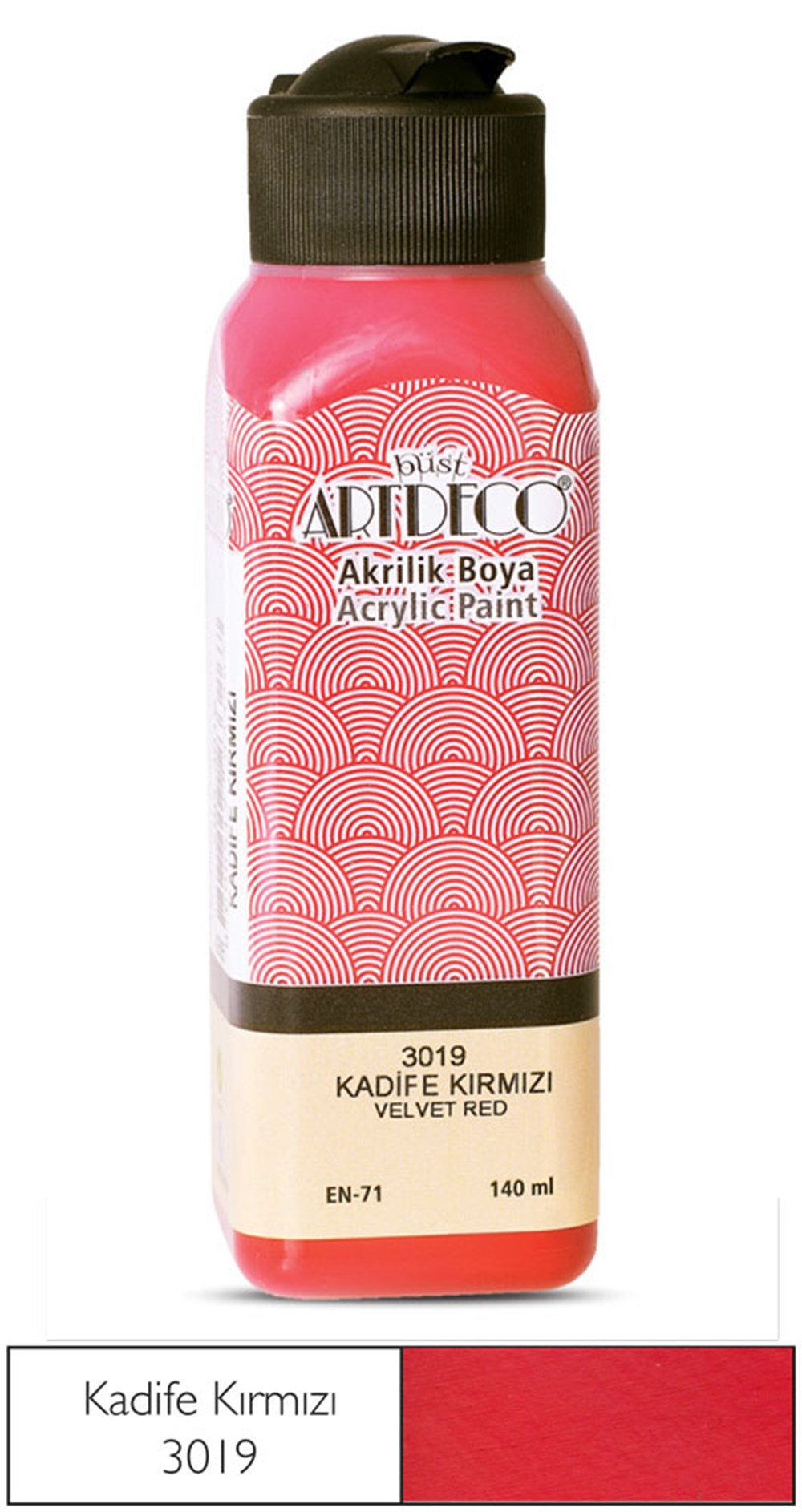 Artdeco Akrilik Boya 140 ml 3019 Kadife Kırmızı | Karin Sanat