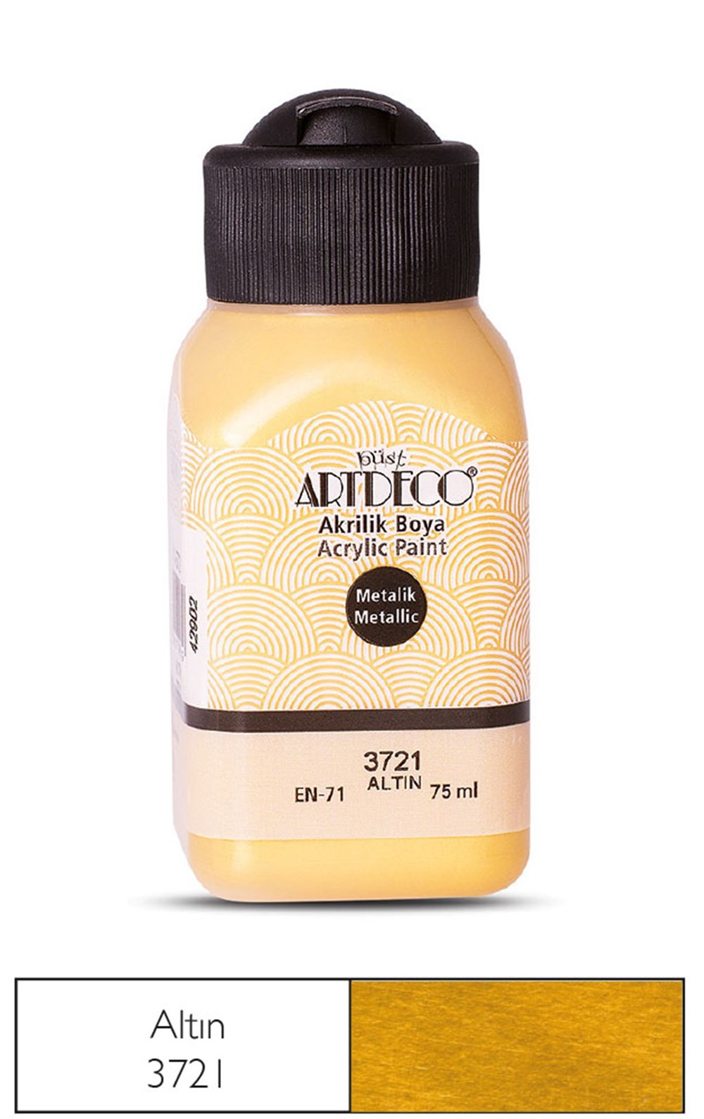 Artdeco Metallic Acryclic Paint 75 ml 3721 Gold | Karin Art Supplies