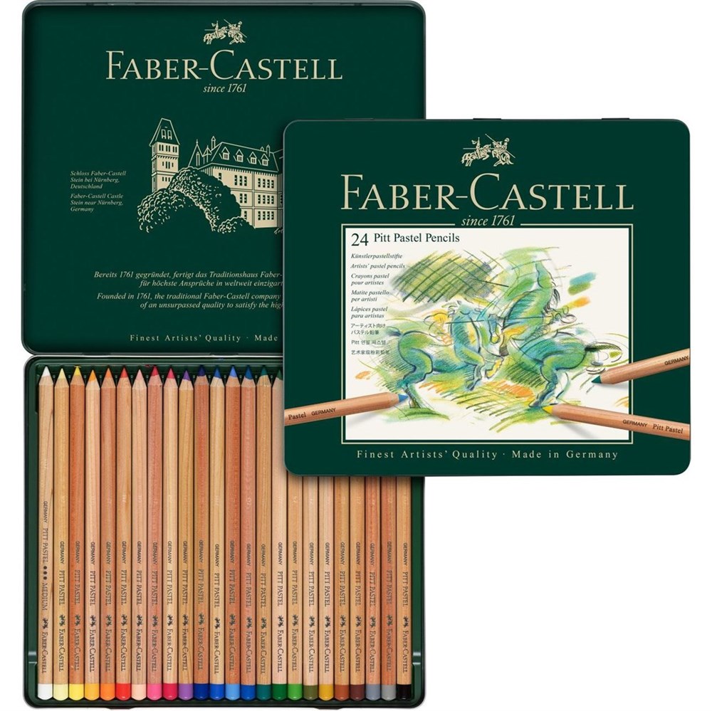 Faber Castell Pitt Pastel Boya Kalemi 24 Renk | Karin Sanat