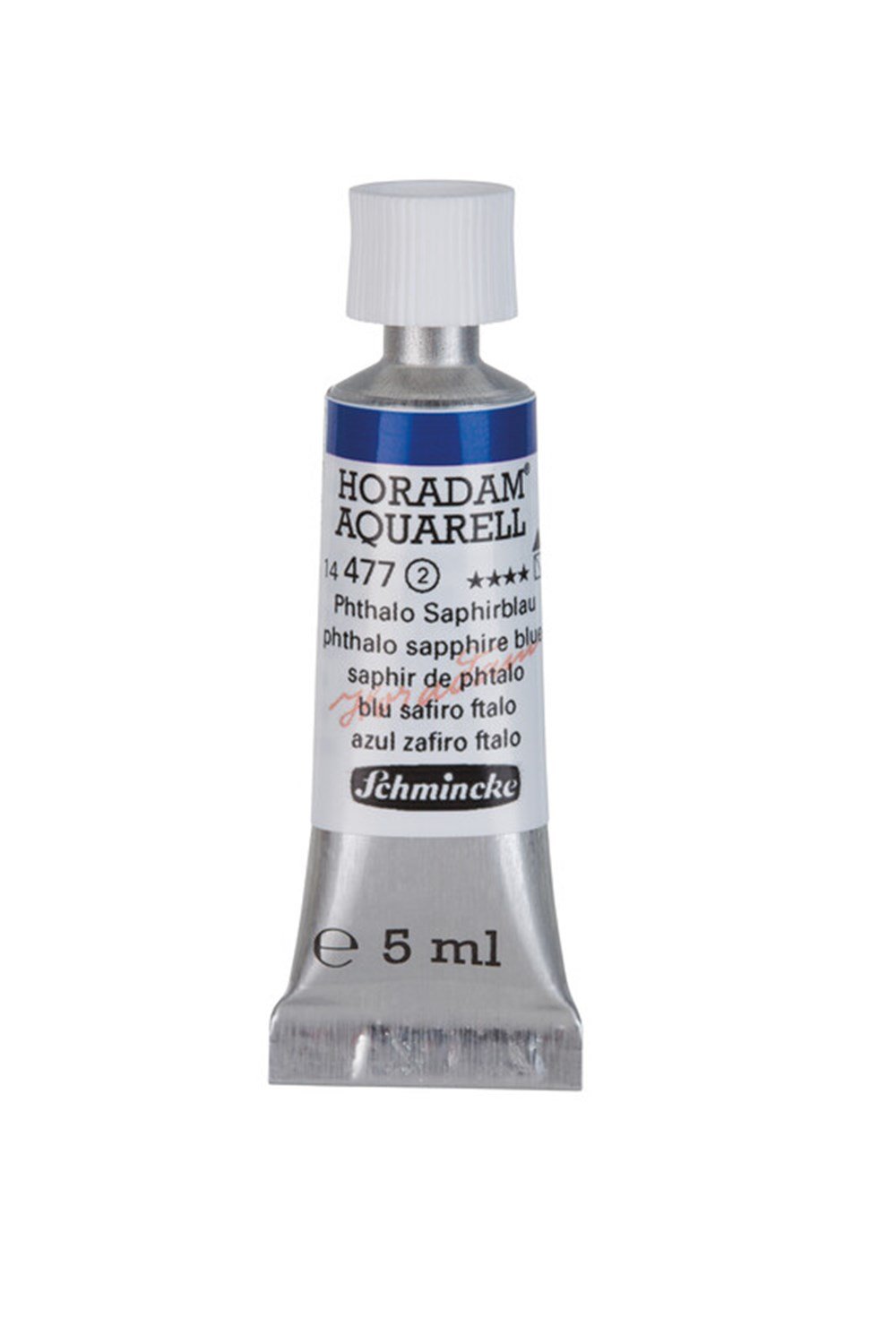 Schmincke - HORADAM® AQUARELL - Couleurs Aquarelles Pour Artistes, 477 Phthalo Bleu Saphir, 14 477 044, 1/2 Godet