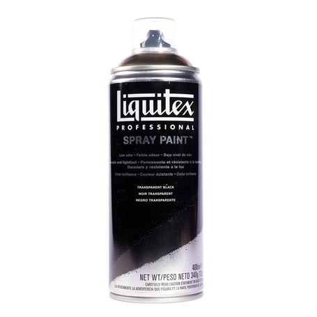 Liquitex Spray Paint 400 ml Transparent Black