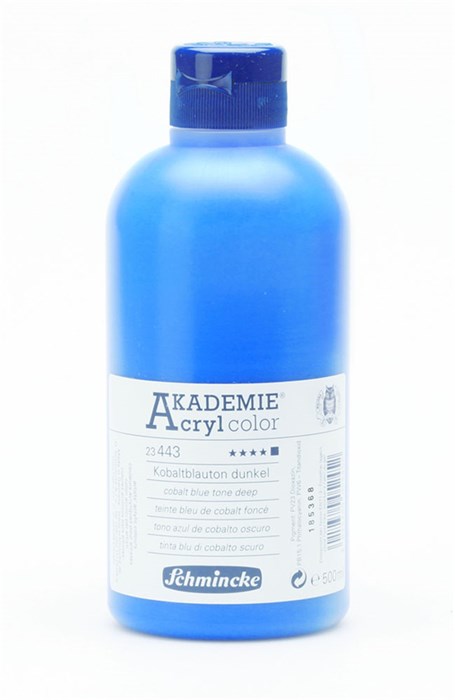 Schmincke Akademie Akrilik Boya 500 ml 443 Cobalt Blue Hue Deep