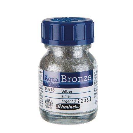 Schmincke Aqua Bronze Sulu Boya Yaldız Pigment 20 ml 815 Silver