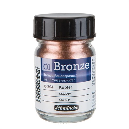 Schmincke Oil Bronze Yağlı Boya Yaldız Pigment 50 ml 804 Copper