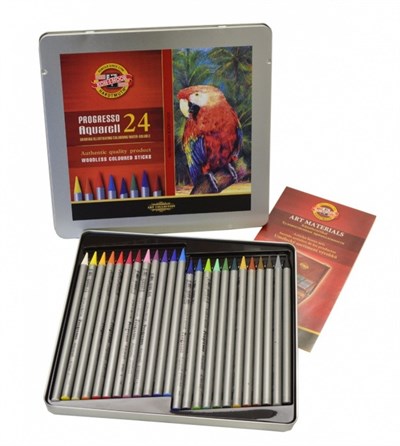 Kohinoor Set Of Woodless Aquarell Coloured Pencils 8784 24