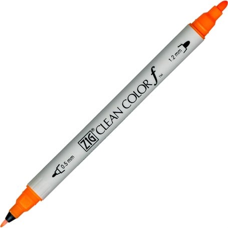 Zig Clean Color F Çift Uçlu Marker Kalem Fl 002 Fl Orange