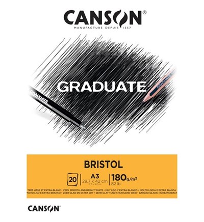 Canson Graduate Bristol A3 180G 20 Sayfa