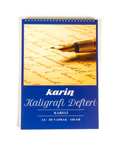 Karin Kaligrafi Defteri Kareli A4 110 gr 50 yp.