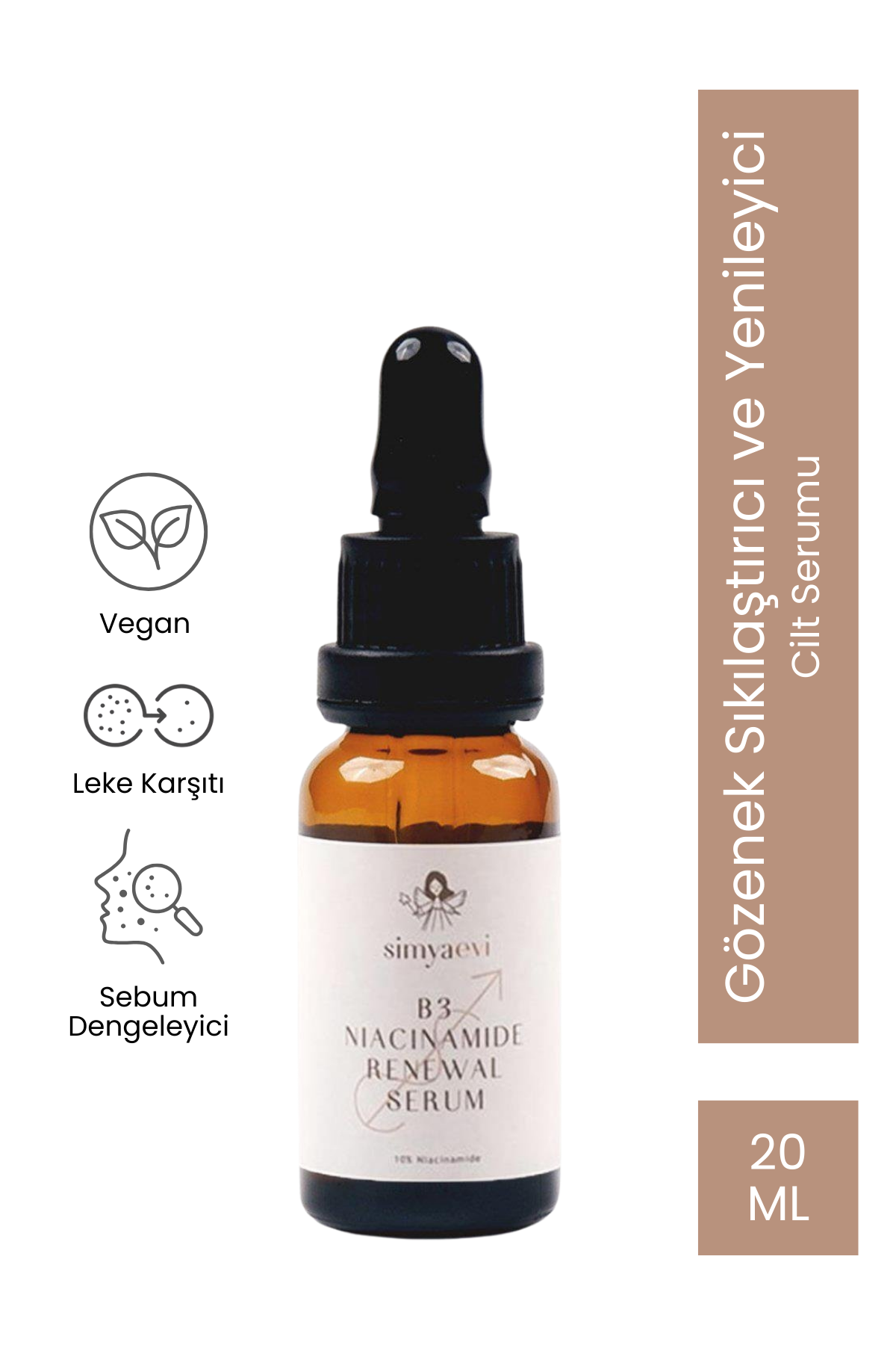 B3 Niacinamide Yenileyici Serum - Simya Evi - Cilt Bakımı