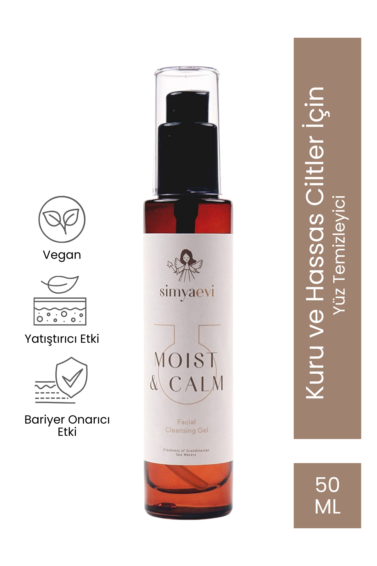 Moist&Calm Yüz Yıkama Jeli - Simya Evi - Cilt Bakımı