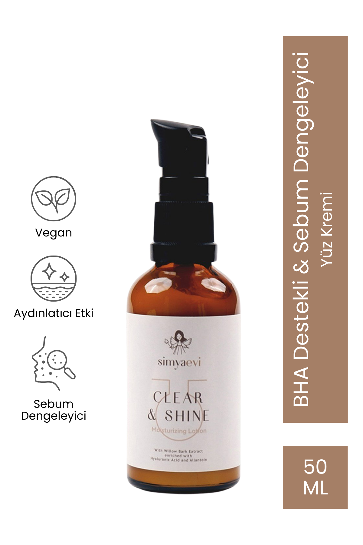 Clear&Shine Nemlendirici Losyon - Simya Evi - Cilt Bakımı
