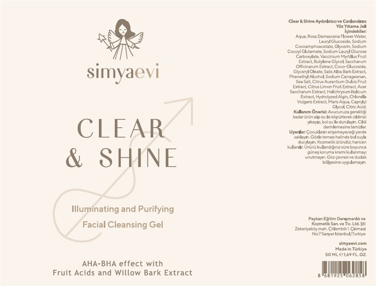 Clear And Shine Yüz Yıkama Jeli | Simya Evi