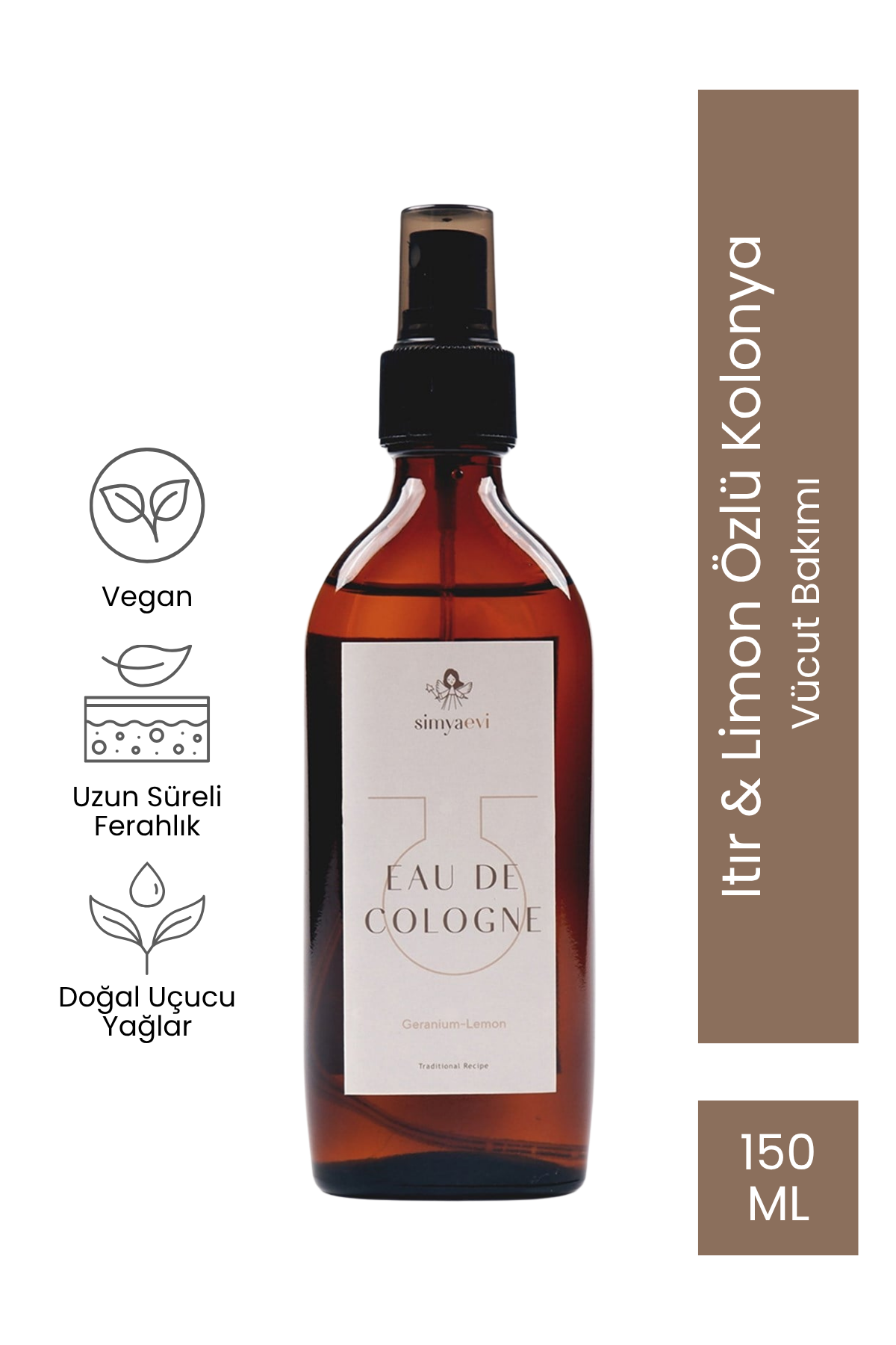 Eau de Cologne (Itır-Limon) - Simya Evi - Kozmetik