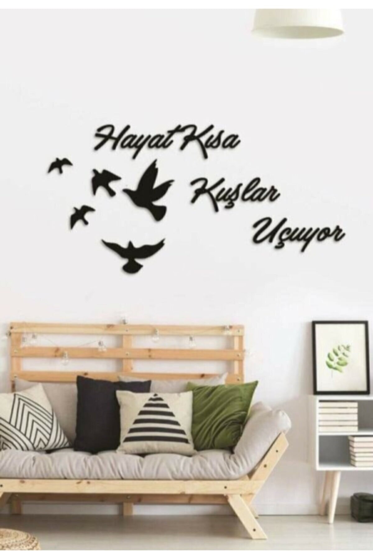  Dekoratif Modern Dörtlü Kuş Duvar Süsü