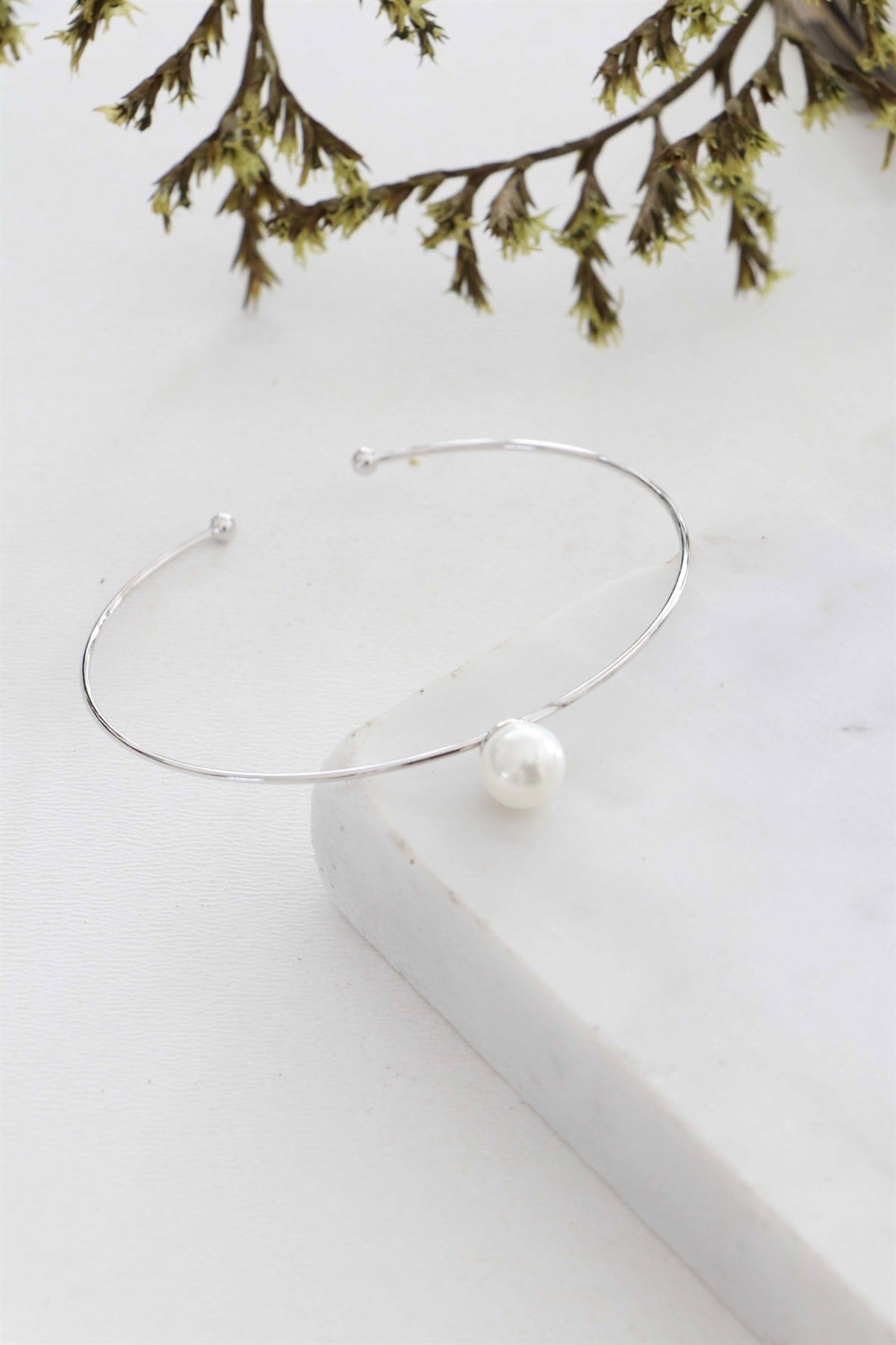 Tek Taş İnci Bilezik