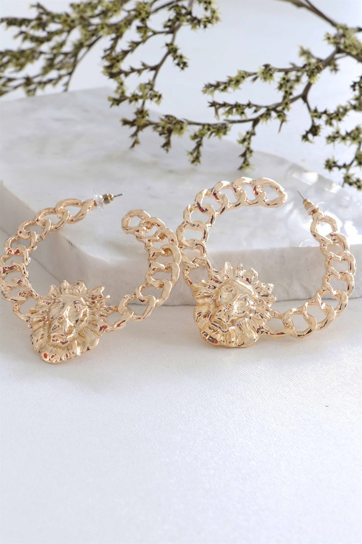  Halka Kaplan Tasarım Küpe