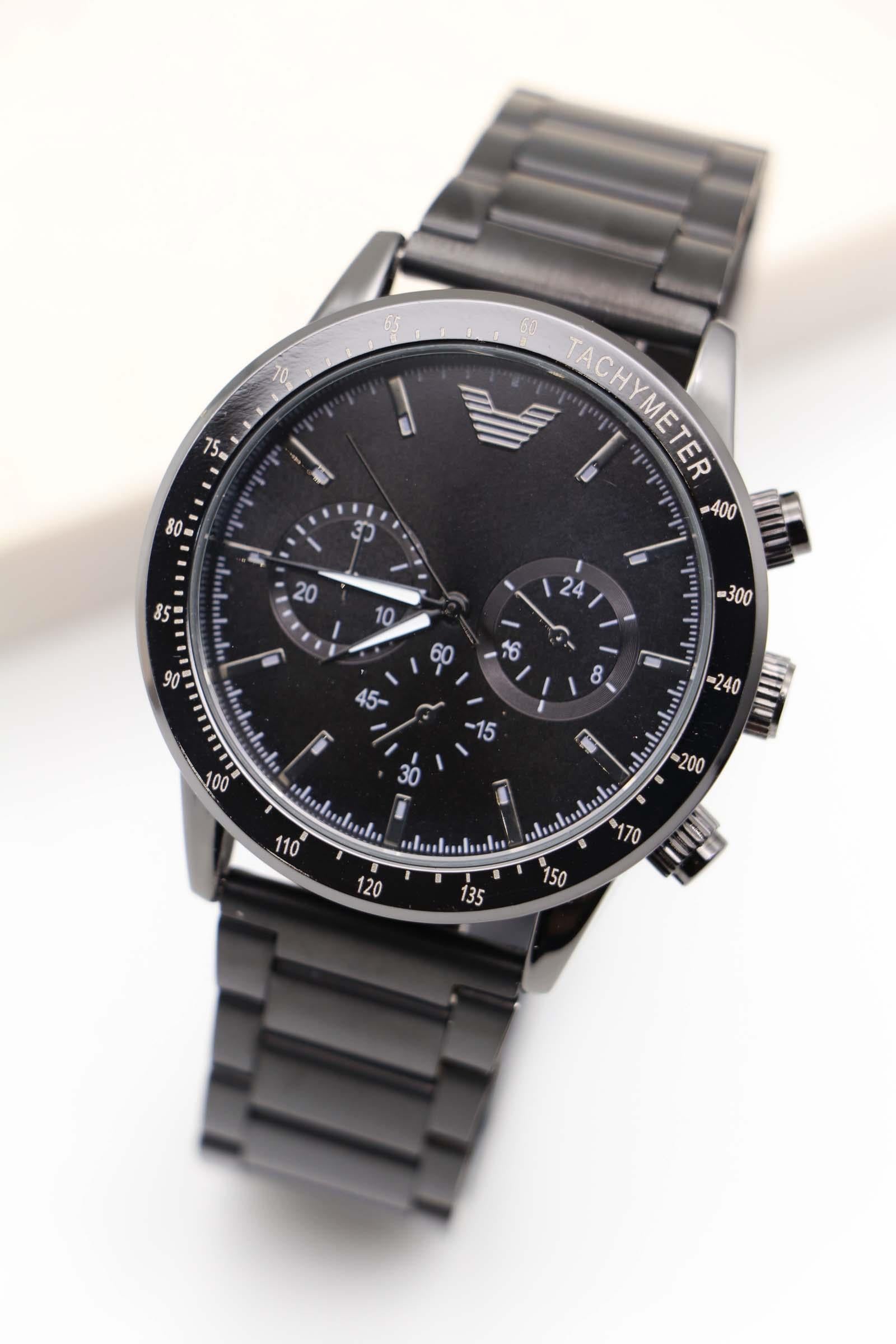 Armani Black&Black Metal Erkek Kol Saati