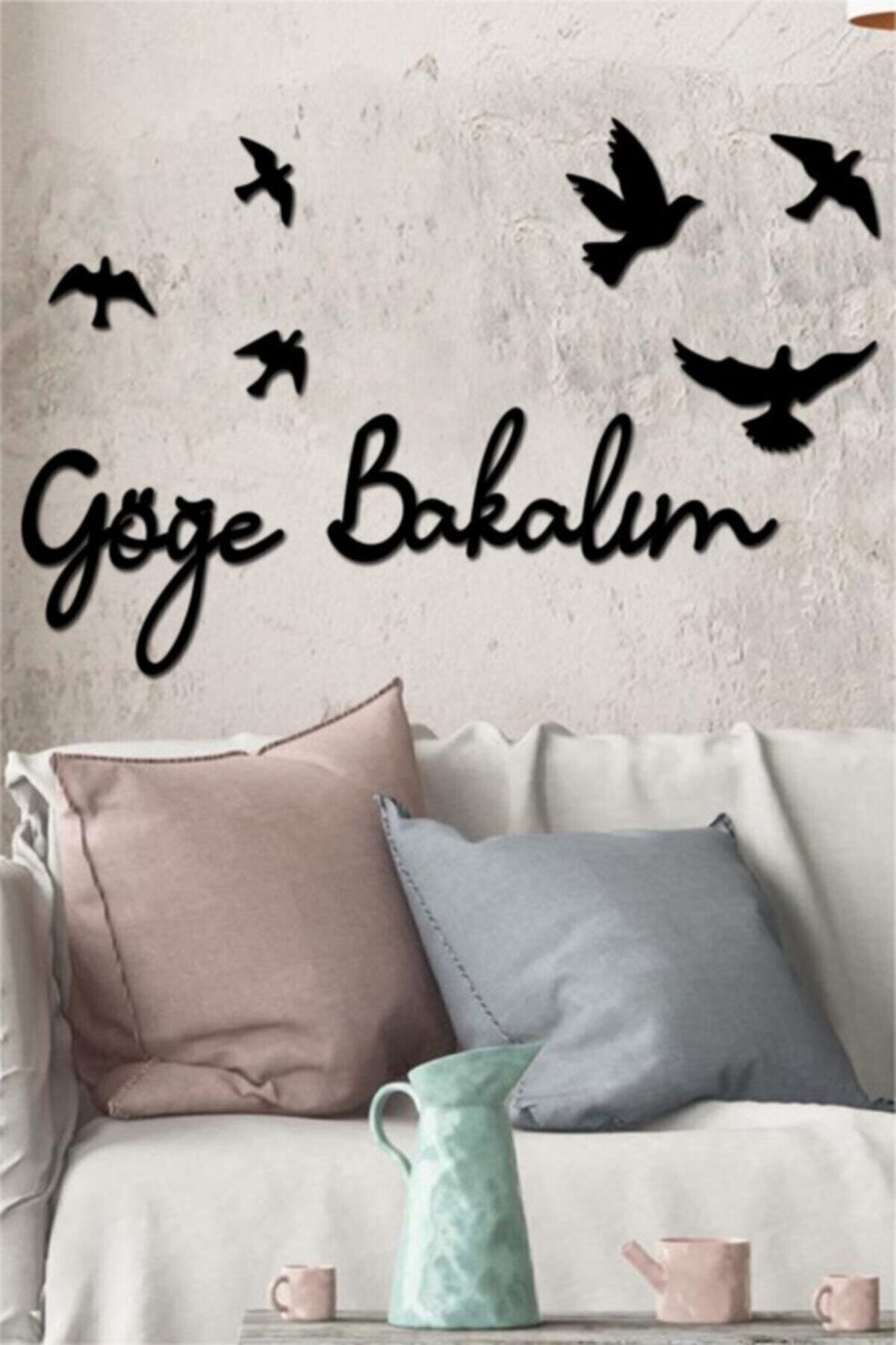 Göğe Bakalım Ahşap Dekoratif Duvar Tablosu